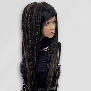 Black and Brown Dreadlock Wig